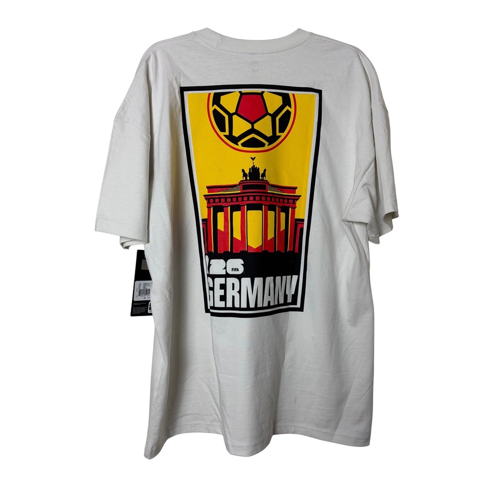 FIFA World Cup 2026 Germany T-Shirt Mens Large‎ White Cotton Soccer Graphic Tee